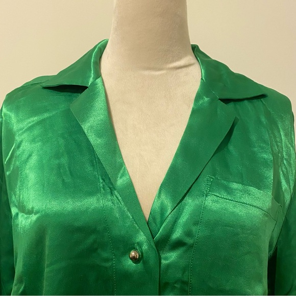 NWT Pistola Small Green Sia Blouse - Picture 11 of 13